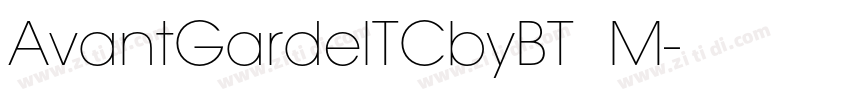AvantGardelTCbyBT  M字体转换